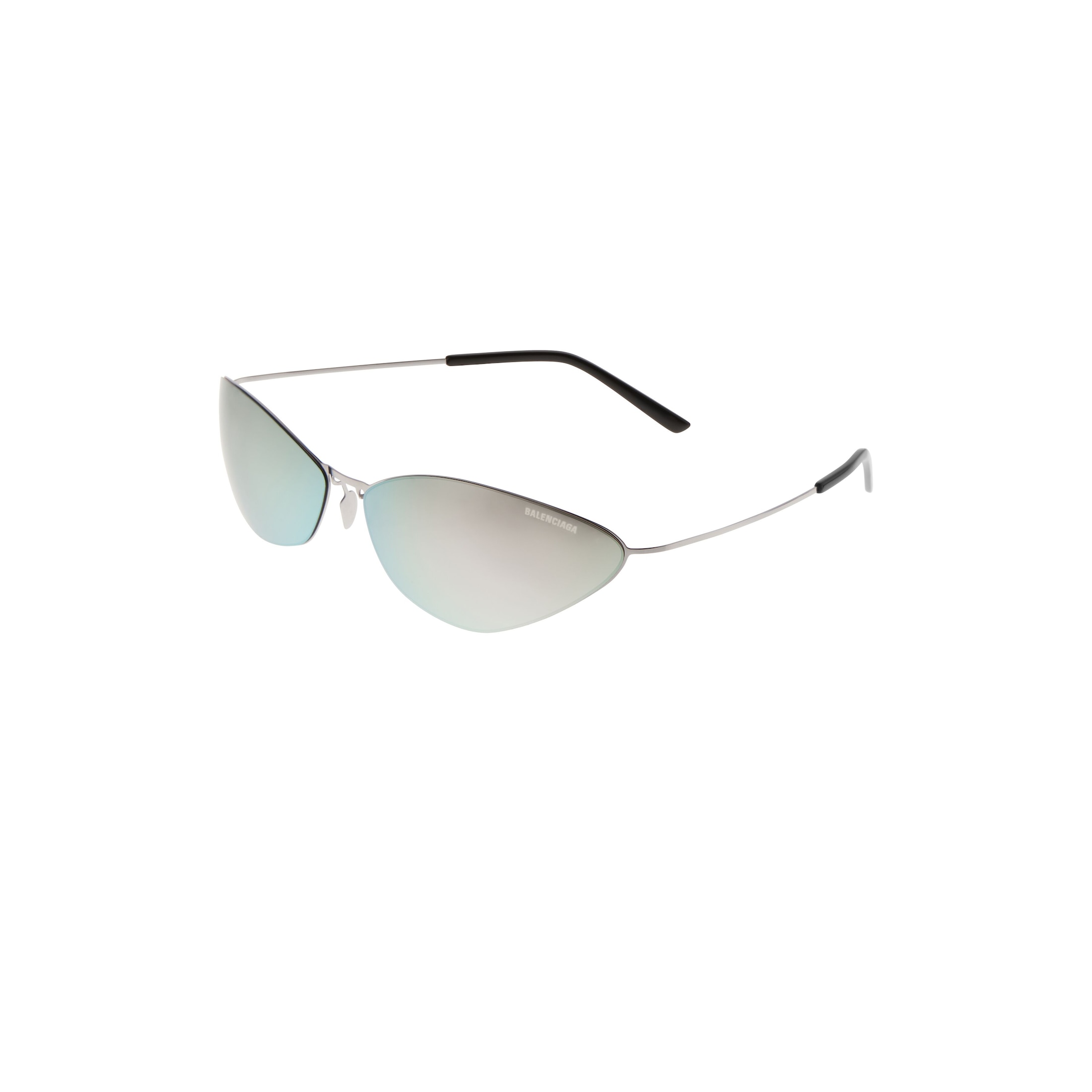 Malibu Round Sunglasses in Silver - Image 5